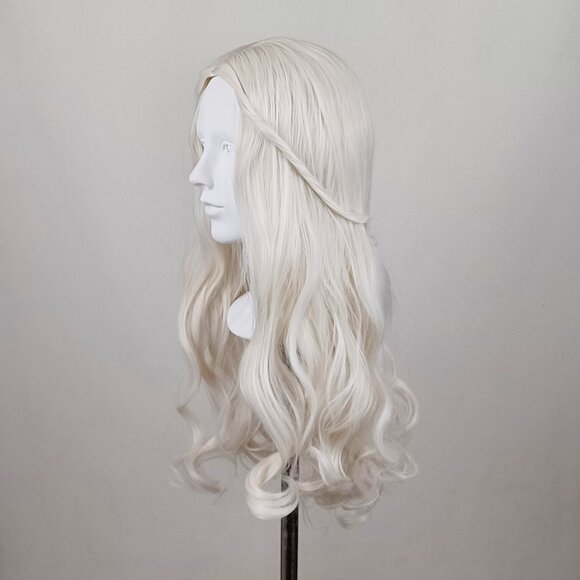 White Wavy Long Wig - Picture 5 of 12